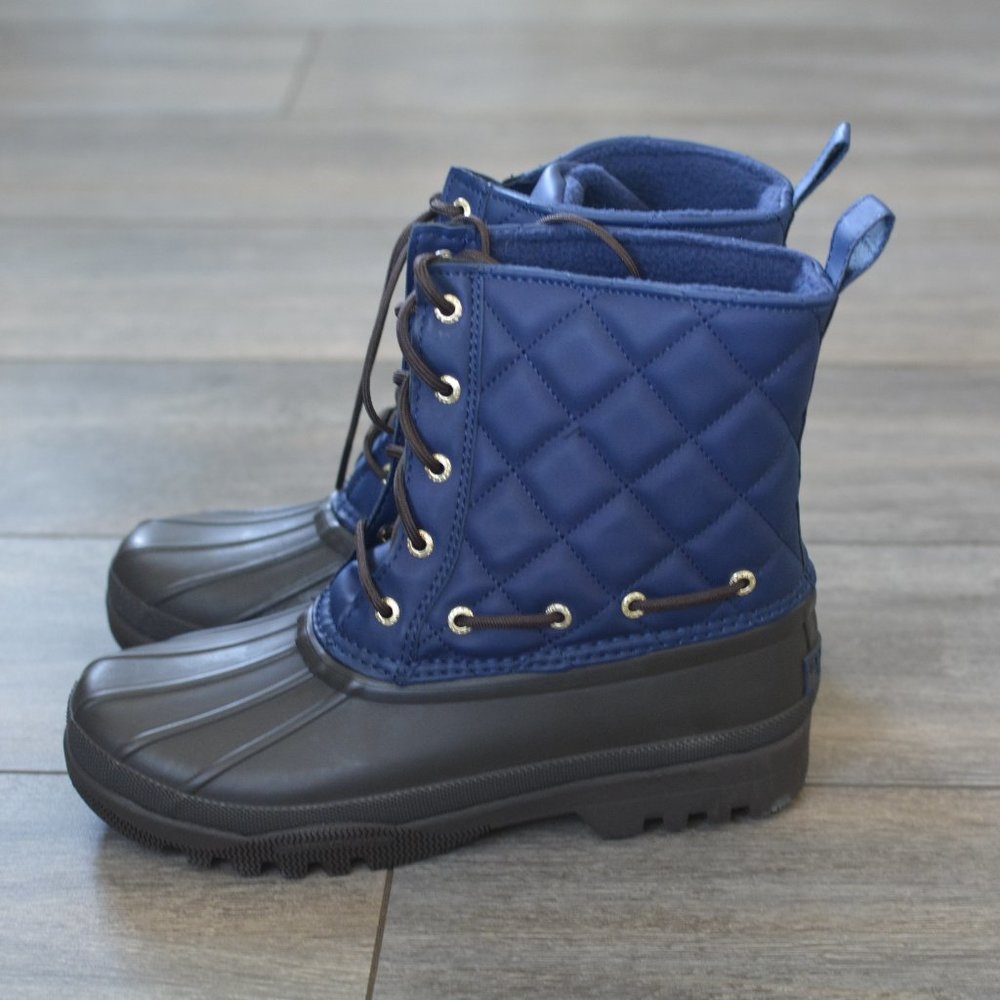 Sperry Brown Blue Duck Boots Size 7